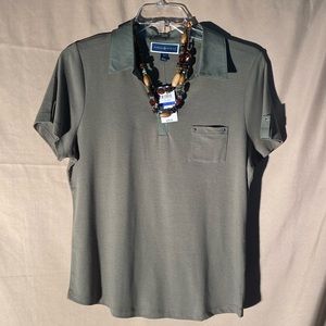 Karen Scott Johnny Green Polo Size XL